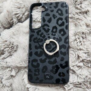 Velvet Caviar - Black Leopard Galaxy S22+ Phone Case and Grip Ring